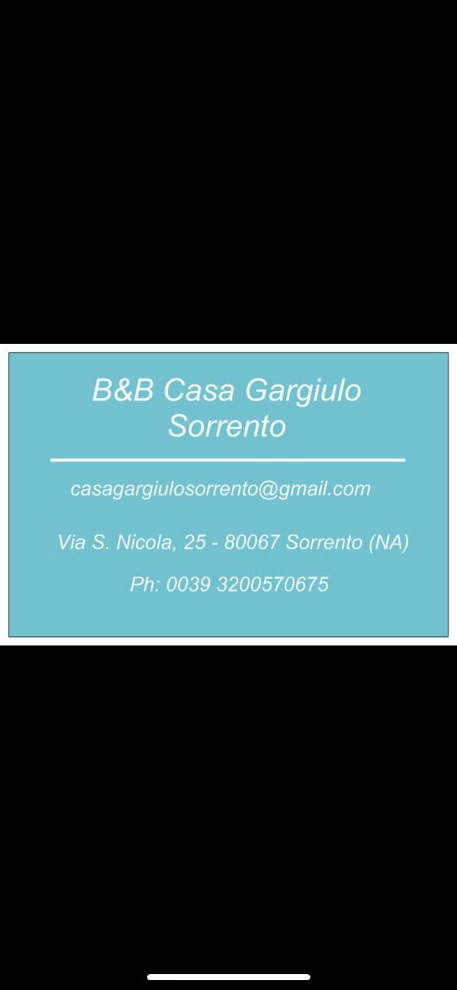 B&B Casa Gargiulo 索伦托 外观 照片